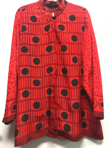 Long Shirt Strawberry Checkers