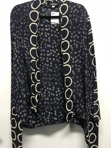 Kimono Jacket #20 Black/Ivory/Gray
