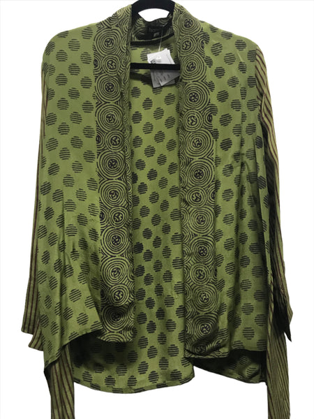 Kimono Jacket #10 Olive Berry