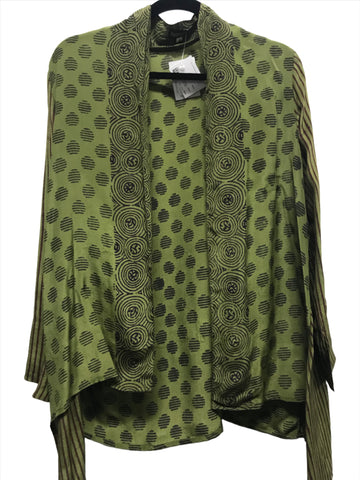 Kimono Jacket #10 Olive Berry