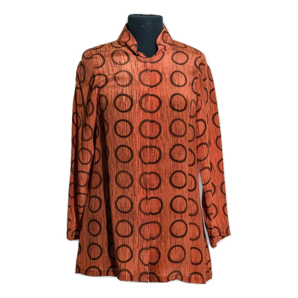Long Shirt Fall Brown Circles