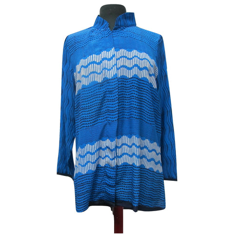 Long Shirt Lapis Ripple