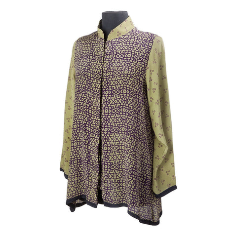 Long Shirt Olive Berry Mosaic