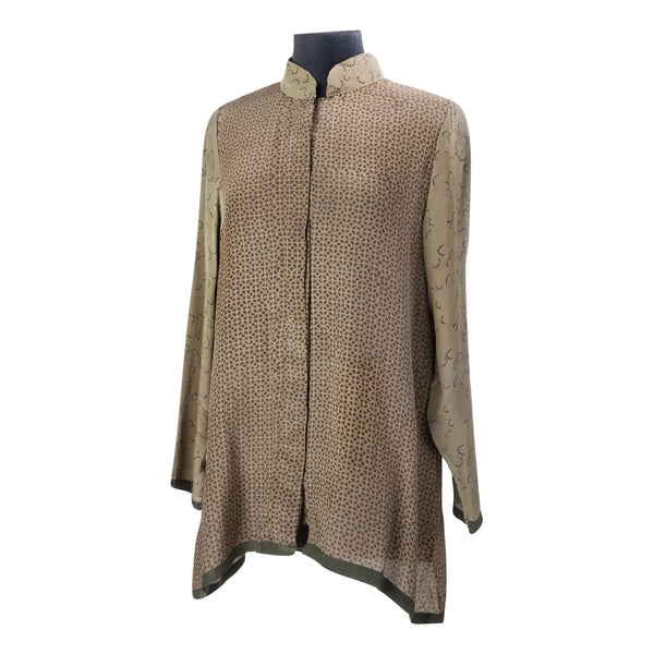 Long Shirt Raw Umber Metal