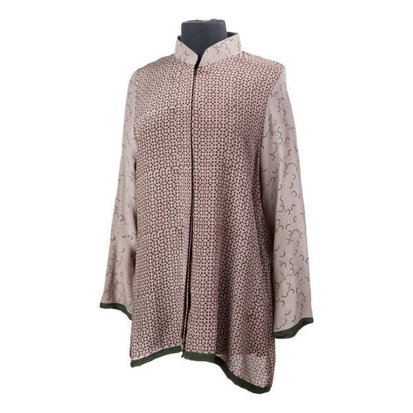 Long Shirt Taupe Metal