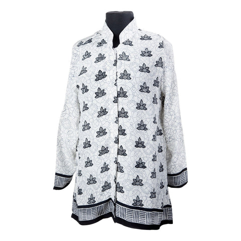 Long Shirt Zebra Floral Fantasy