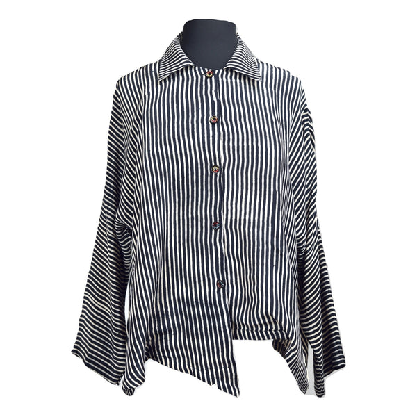Mystic Shirt #9 Black Ivory Stripe