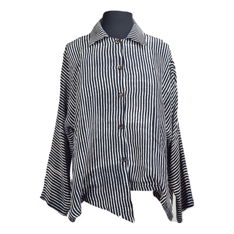 Mystic Shirt #9 Black Ivory Stripe